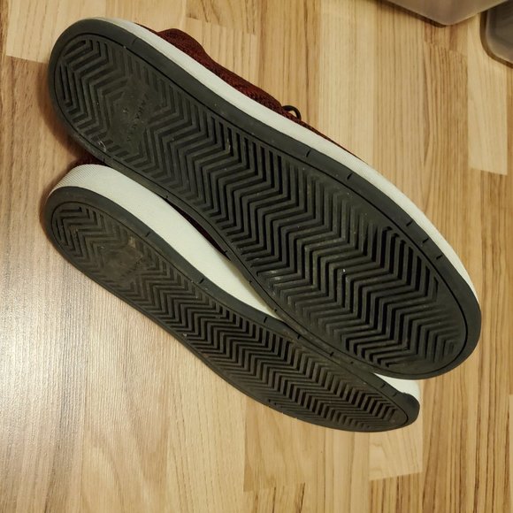 Zara Men Red Technical Fabric high top Sneakers - Picture 4 of 5